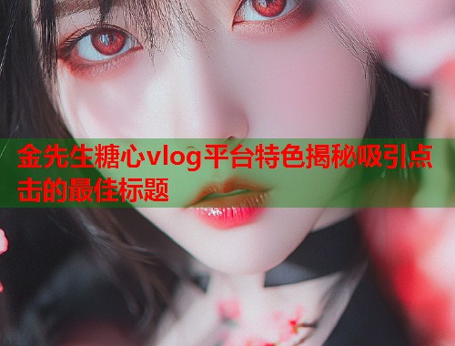 金先生糖心vlog平台特色揭秘吸引点击的最佳标题