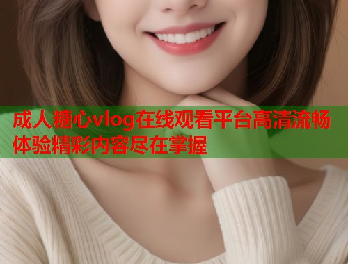 成人糖心vlog在线观看平台高清流畅体验精彩内容尽在掌握