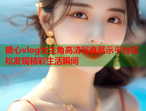 糖心vlog女主角高清写真展示平台轻松发现精彩生活瞬间