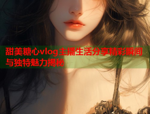 甜美糖心vlog主播生活分享精彩瞬间与独特魅力揭秘