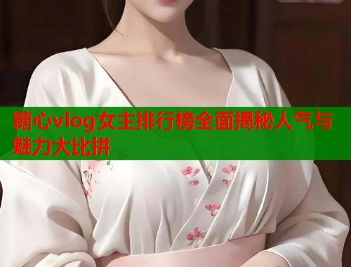 糖心vlog女主排行榜全面揭秘人气与魅力大比拼