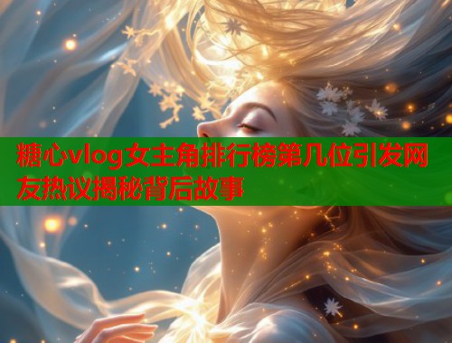 糖心vlog女主角排行榜第几位引发网友热议揭秘背后故事